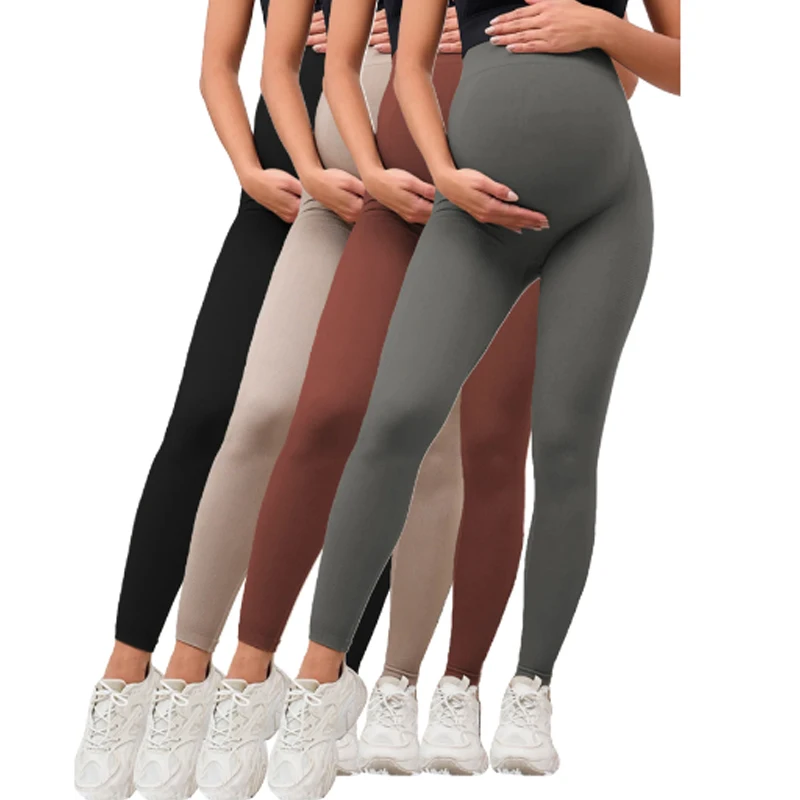 Mallas premamá de cintura alta con soporte abdominal