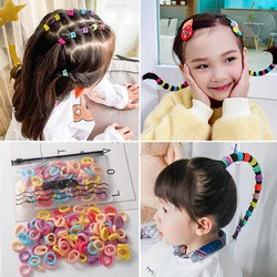 Gomas para el pelo con lazos y flores elásticas para niñas