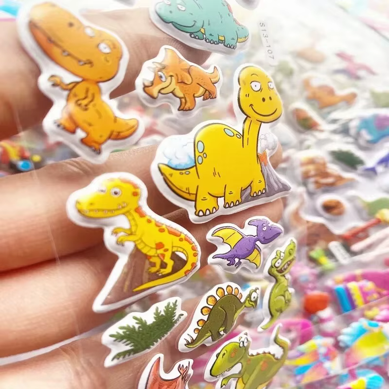 Pegatinas infantiles de animales en álbum, para niños y niñas - imagen 3