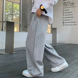 Pantalones de chándal para niños pierna ancha rectos otoño