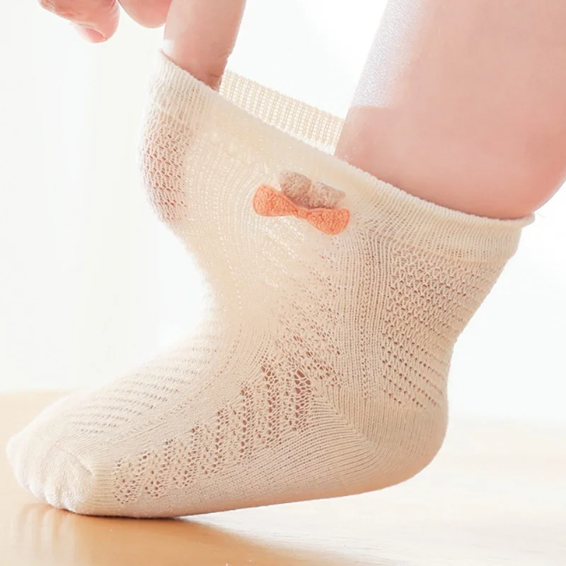 Calcetines de malla fina para recién nacido – suaves de algodón - imagen 5