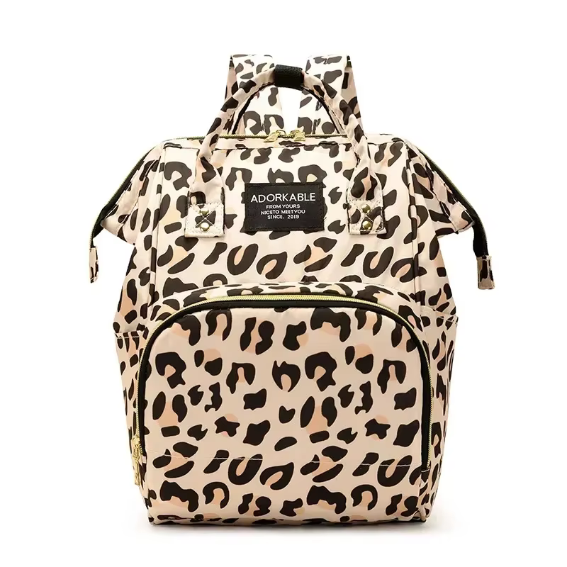 Bolsón cambiador impermeable con estampado para bebé