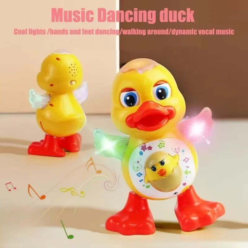 Pato eléctrico musical con luces intermitentes para bebés y niños - imagen 2