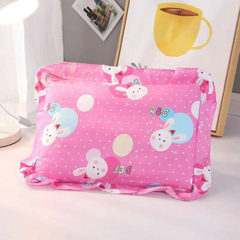 Funda almohada algodón bebé suave cuatro estaciones dibujos animados
