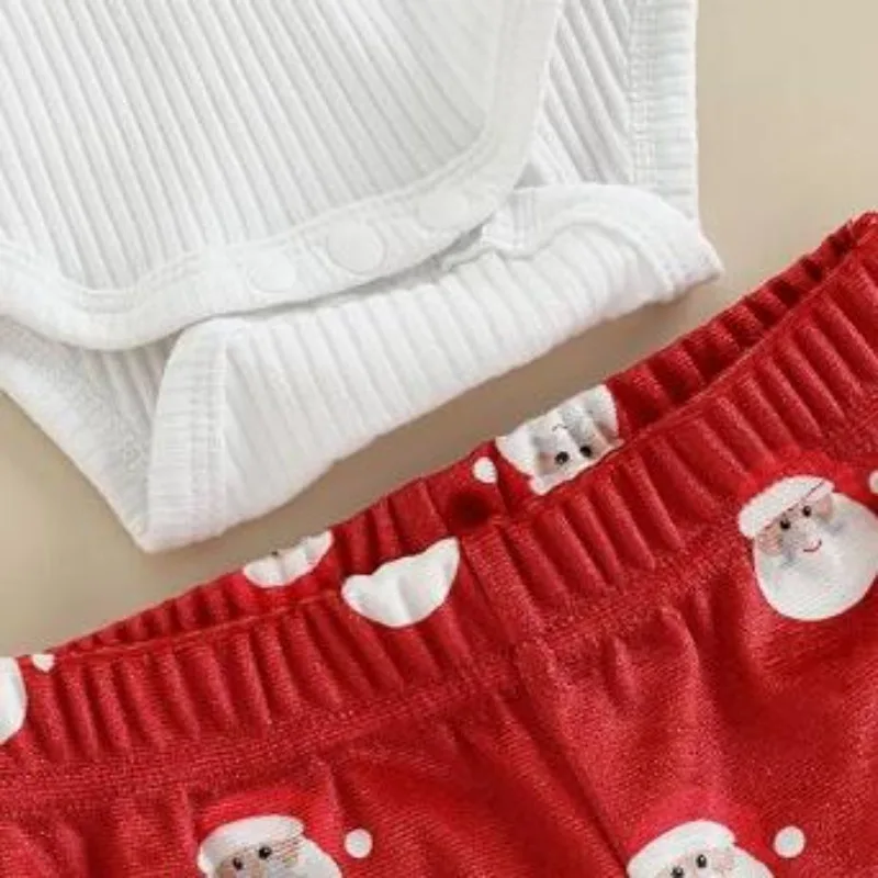 Conjunto de Navidad para recién nacida con body y diadema - imagen 3