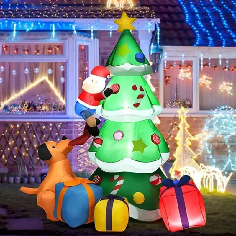 Árbol de Navidad inflable con luces LED para interior y exterior - imagen 2