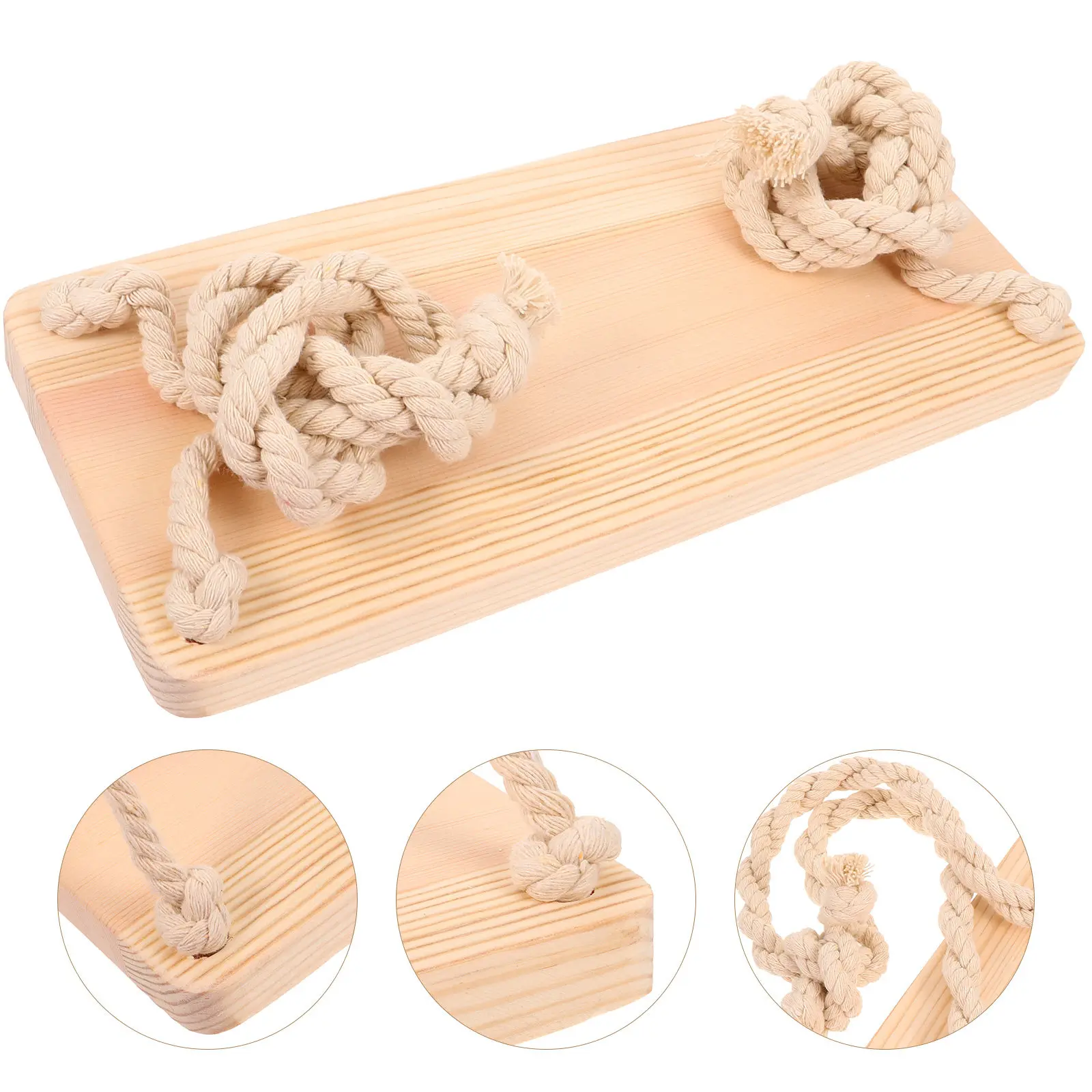 Columpio de madera para recién nacidos, ideal en sesiones fotográficas - imagen 4