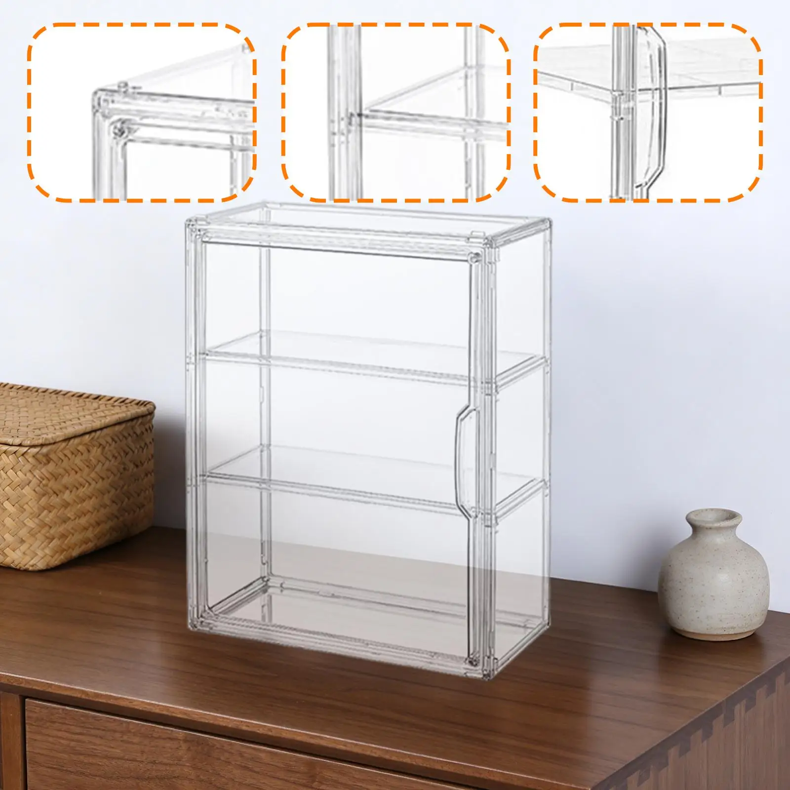 Vitrina para figuras con separador y soporte de exhibición - imagen 2