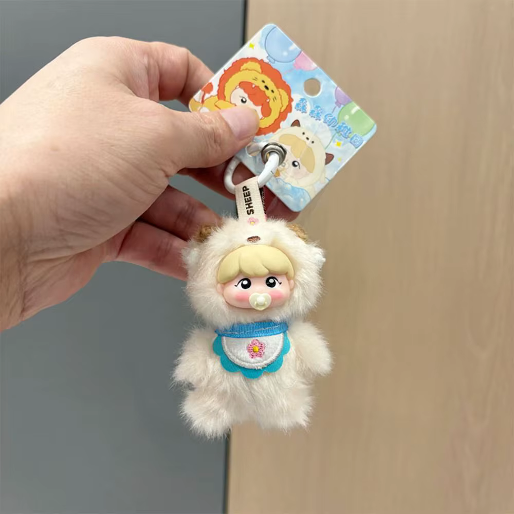 Llavero de peluche animales esponjosos para bolso – Bosque infantil - imagen 4