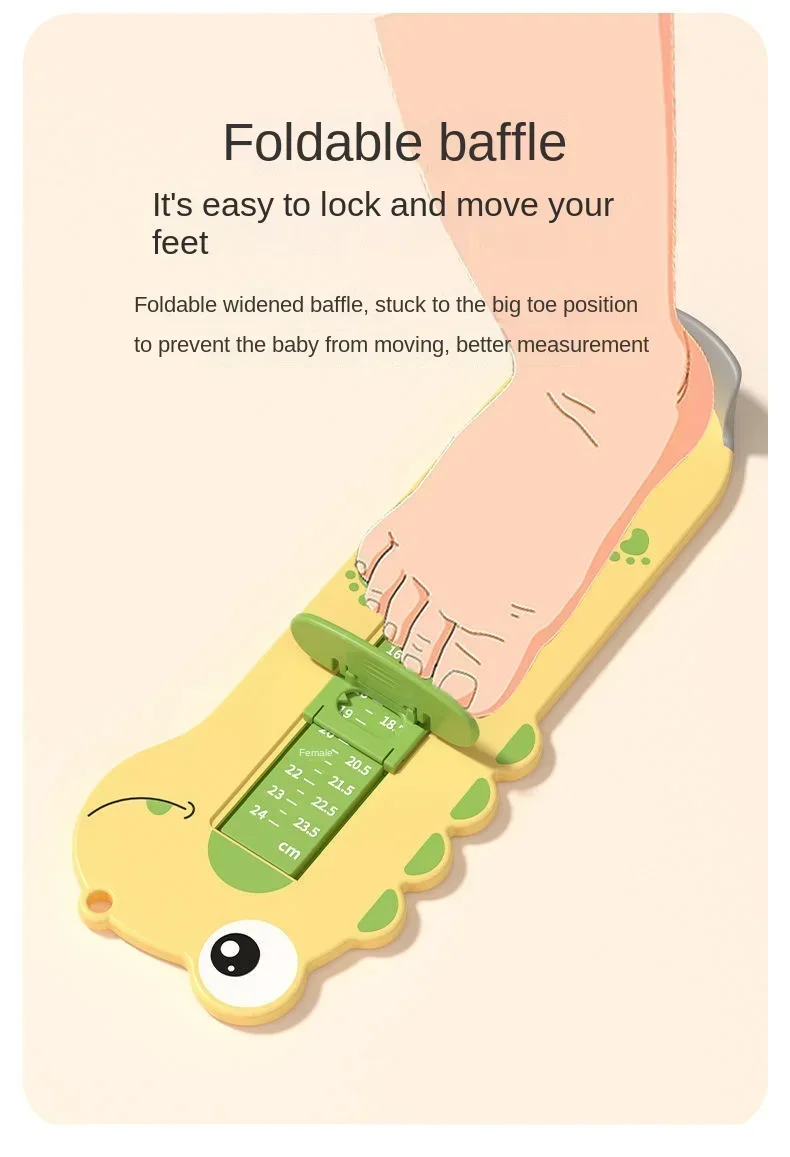 Regla de medición para zapato infantil