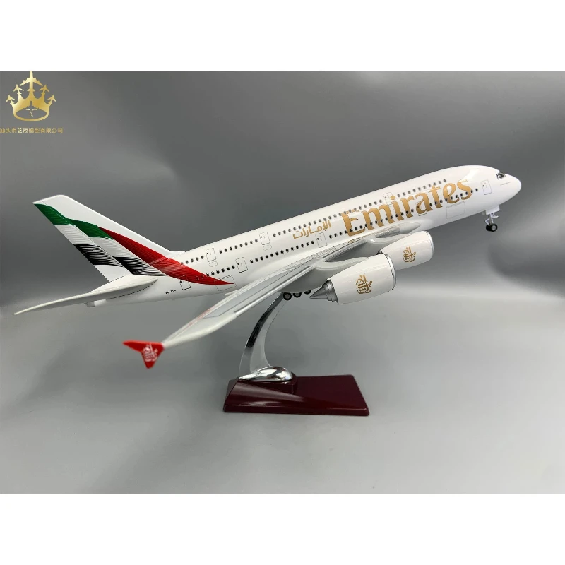 Avión de juguete A380 Emirates con luces y ruedas para regalo - imagen 5