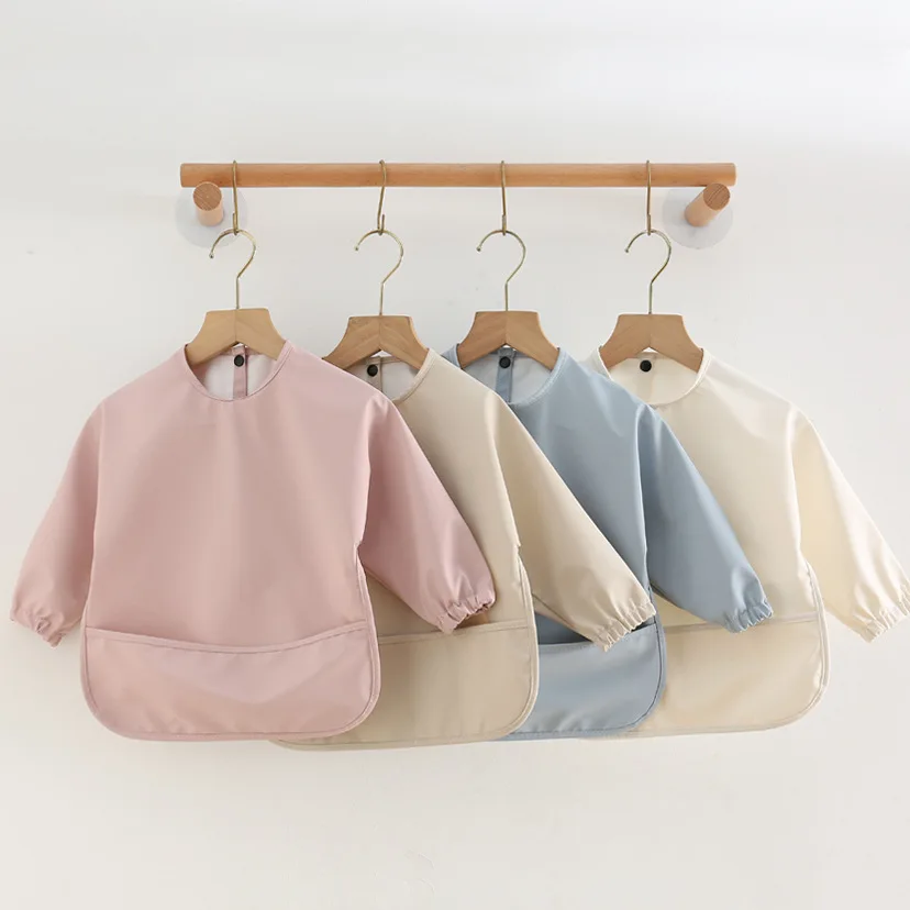 Babero impermeable súper suave para bebé - Color sólido - imagen 5