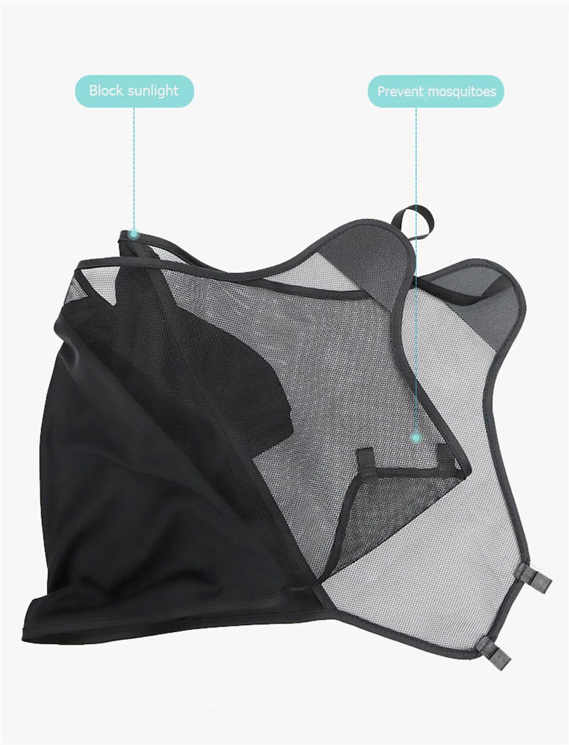 Parasol ajustado en diferentes posiciones