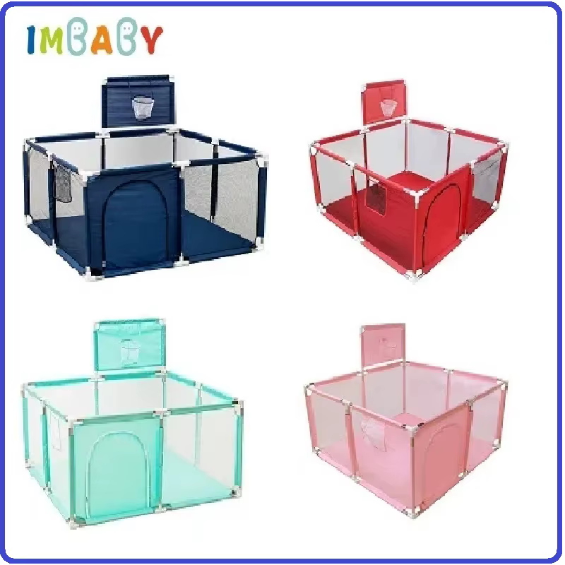 IMBABY Parque Infantil para Bebé – Corral de Juegos Diseño Animado - imagen 2