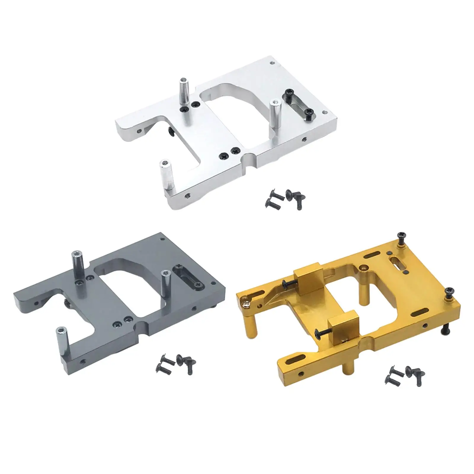 Soporte de montaje fijo metálico para servo de dirección RC - imagen 3