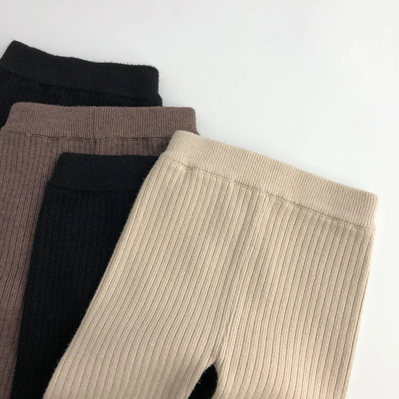 MILANCEL Leggings Elásticos de Punto para Niños y Niñas