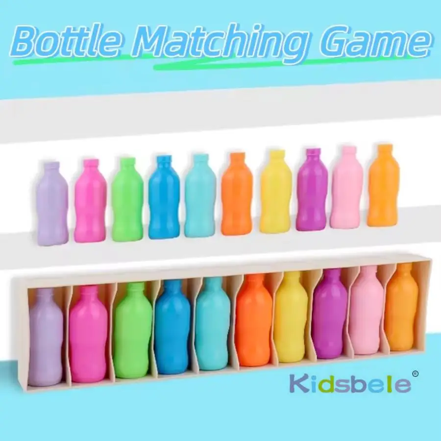 Juego de memoria con botellas, educativo para concentración - imagen 3
