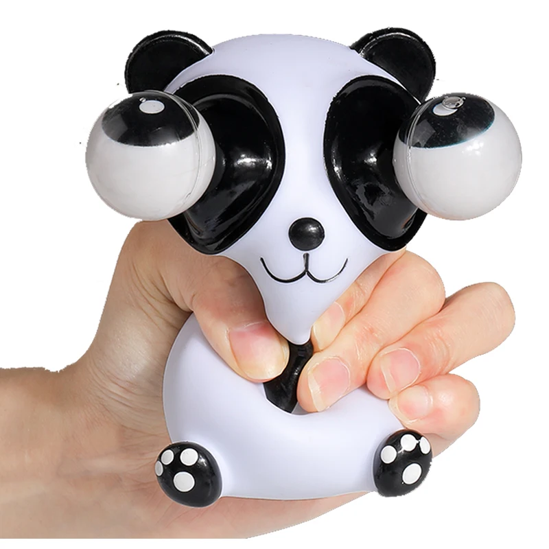 Vista frontal del panda antiestrés