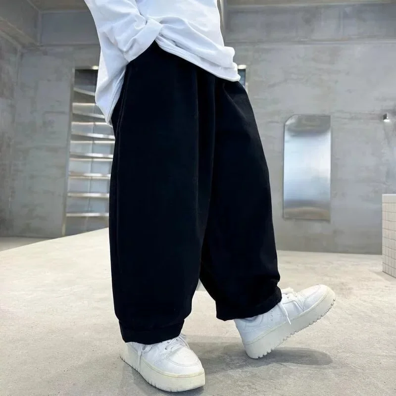 Pantalones de chándal holgados con bolsillos para niños - imagen 3