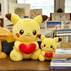 Peluche Pikachu grande Pokémon estilo tierno, juguete suave para niños