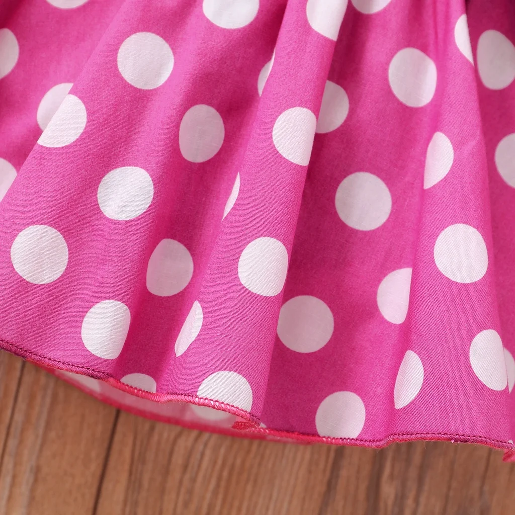 Vestido de lunares con top negro y falda tirantes niña - imagen 5