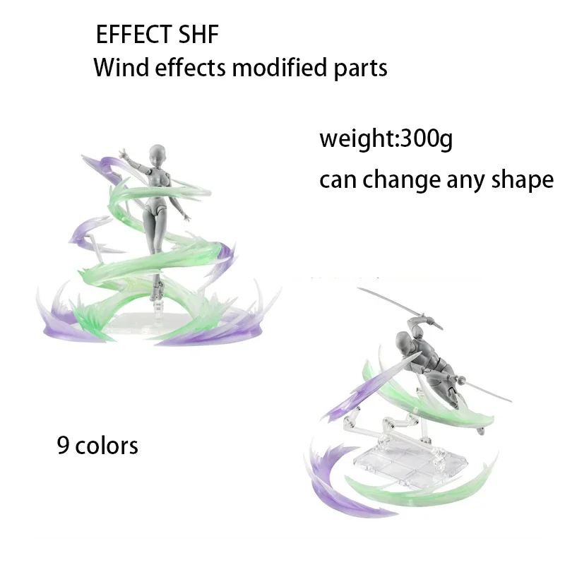 Efectos de llama Whirlwind 9 colores para figuras de acción y Gundam - imagen 2