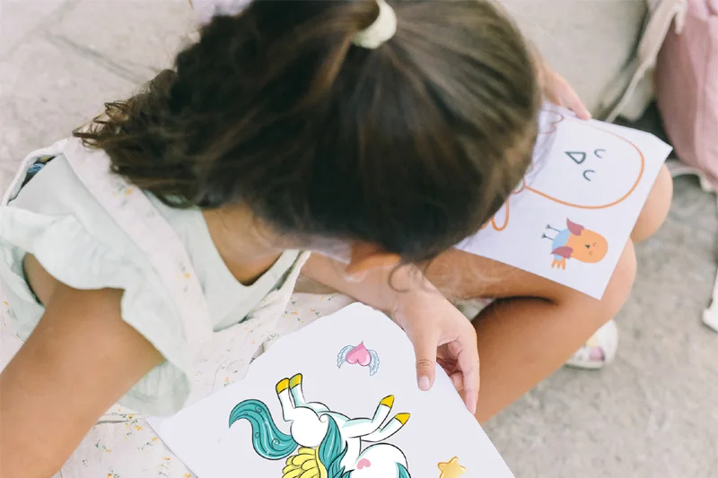 Pegatinas unicornio – hoja 4