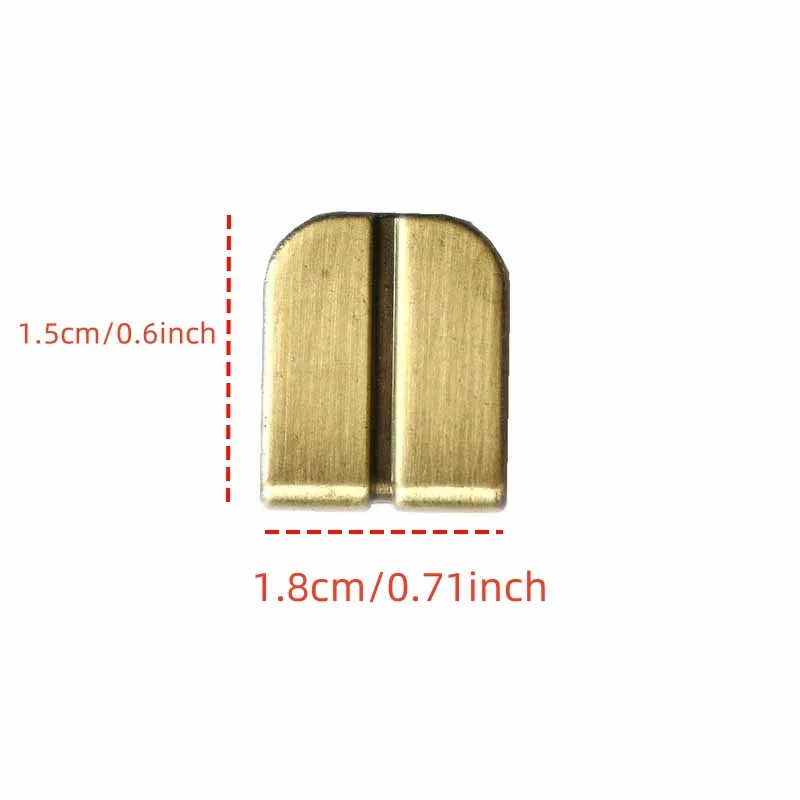 Protector de borde de metal para cuaderno – 2 unidades color bronce