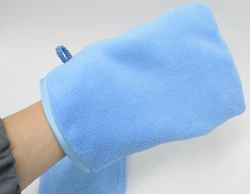 Guante de limpieza facial reutilizable con microfibra y paño desmaquillante