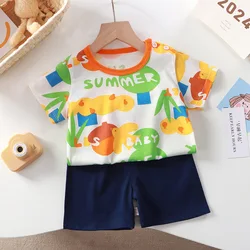 Conjunto de verano para bebé con camiseta y pantalón corto