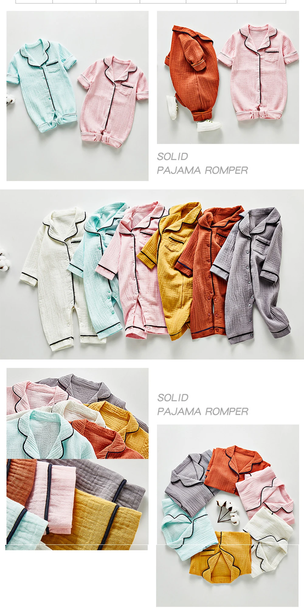Detalle de los estampados infantiles del body