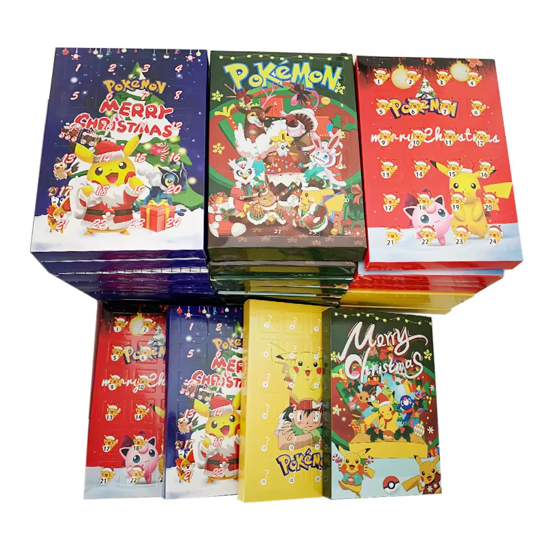 Caja del calendario de Adviento Pokémon con mini figuras