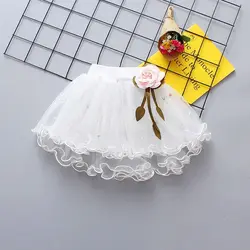 Falda de malla con volantes para niña – Verano