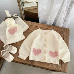 MILANCEL Cárdigan de punto otoñal para bebé estilo coreano