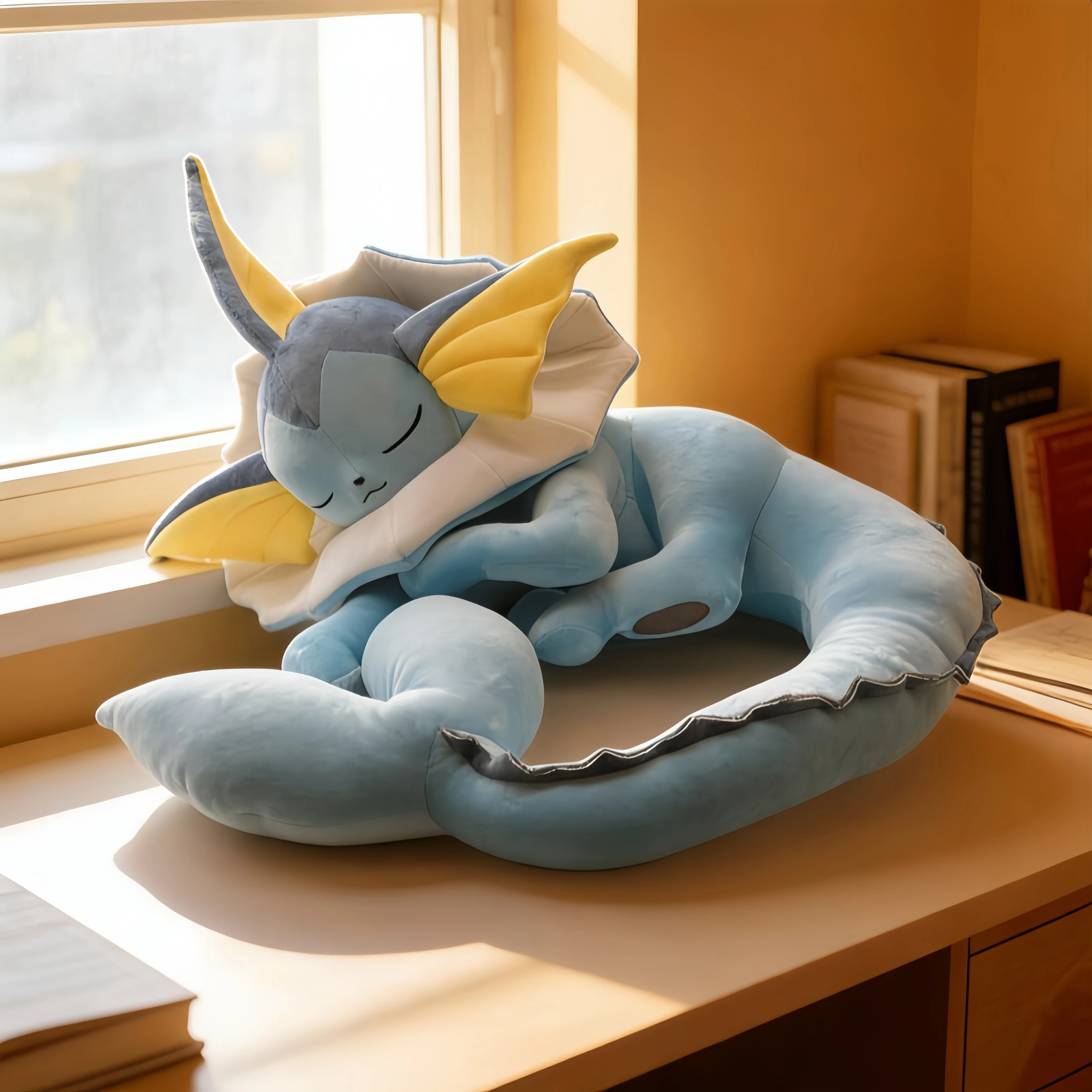 Peluche Pokémon Vaporeon dormilón para niños, suave y tierno - imagen 2