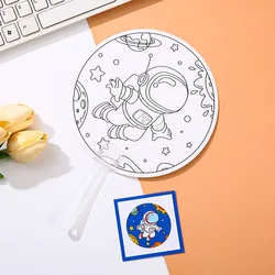 Abanicos de papel para niños hecho a mano de verano con animales