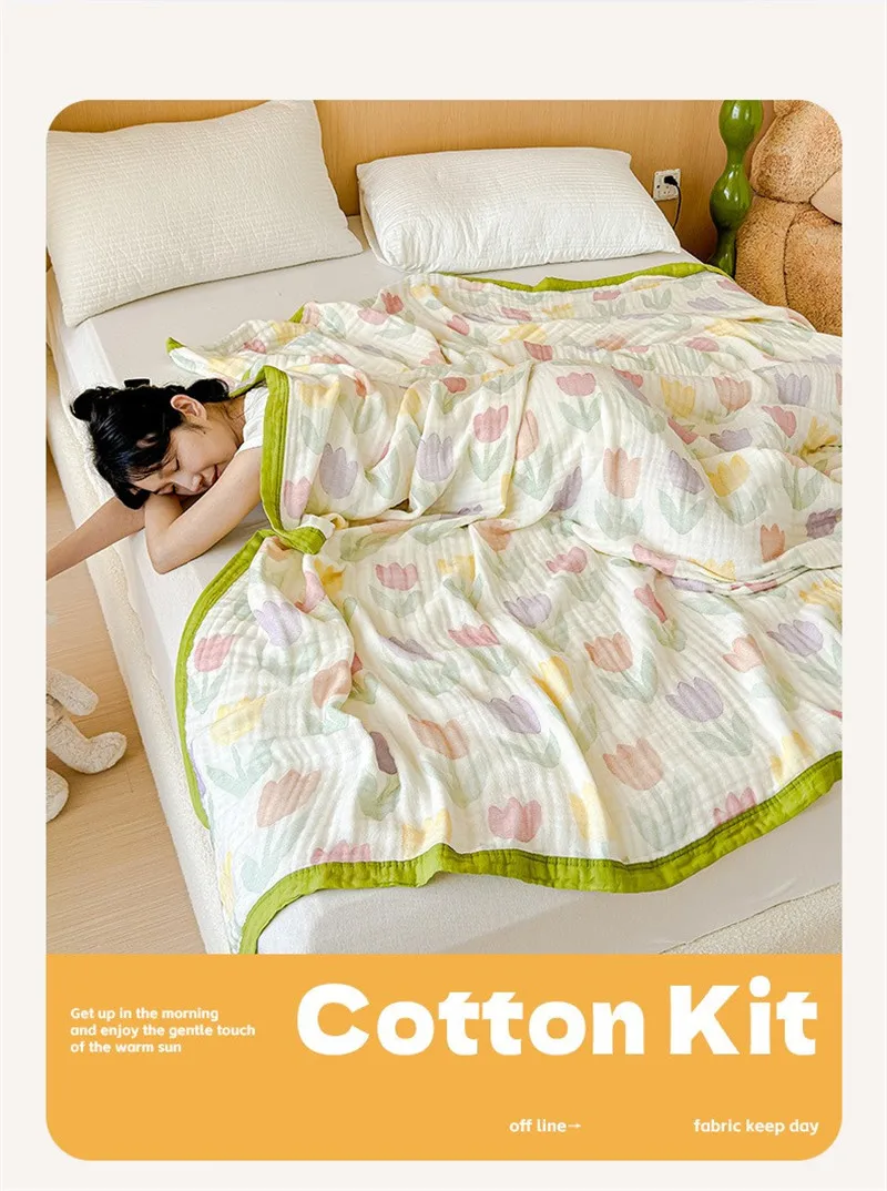 WINJAUNT: manta de algodón para niños con estampado a cuadros