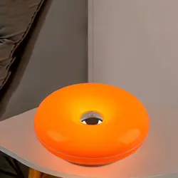 Lámpara de pared donut LED regulable con USB y luz ambiental