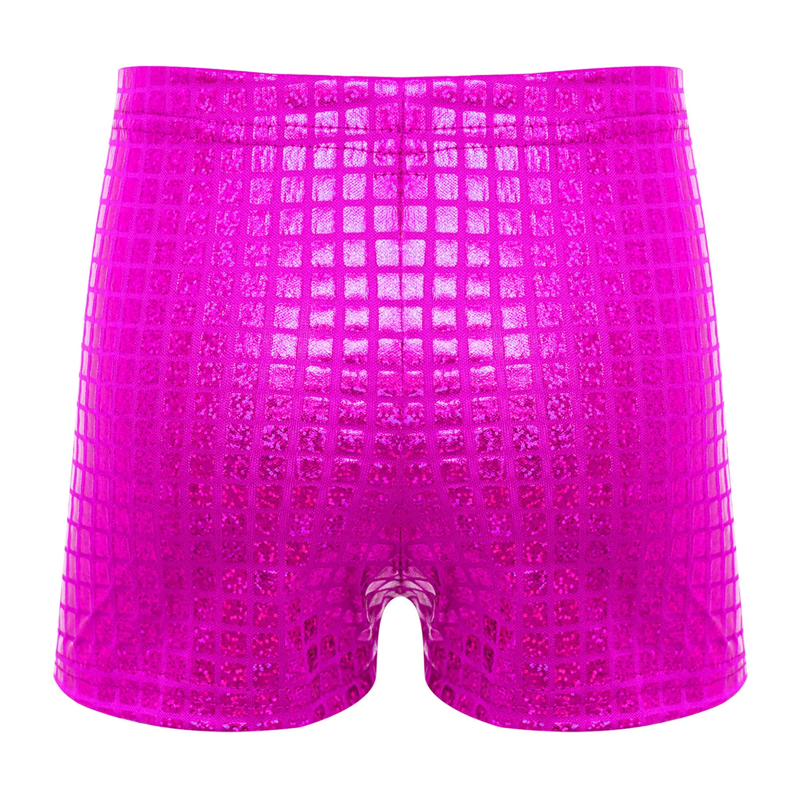 Pantalones cortos metálicos brillantes para niñas de baile - imagen 2