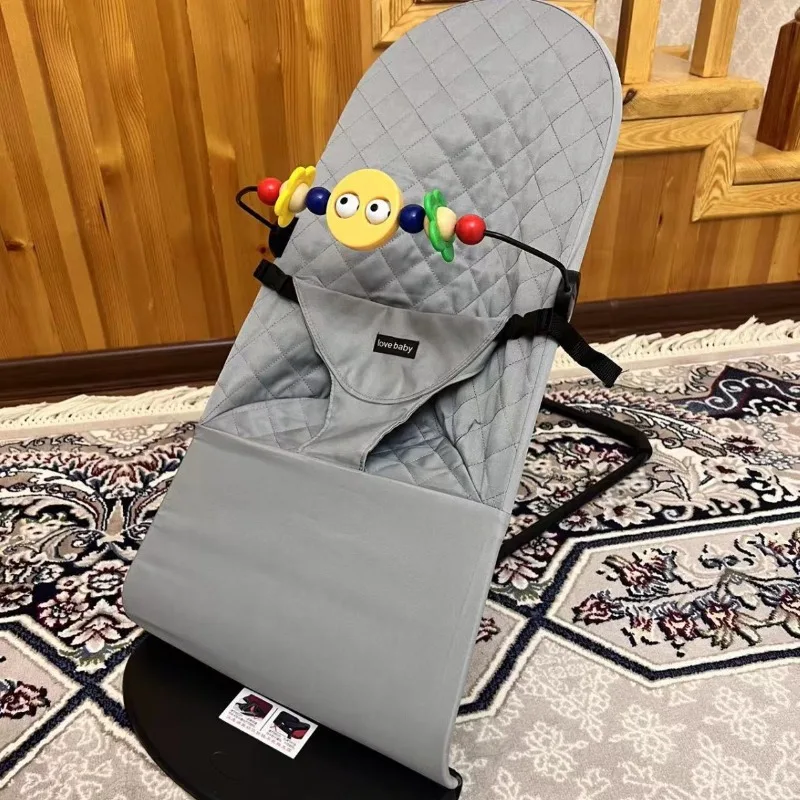 Mecedora portátil reclinable para bebé con juguetes colgantes - imagen 4