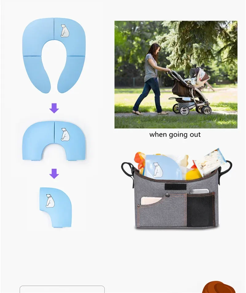 Asiento de viaje plegable con ventosas