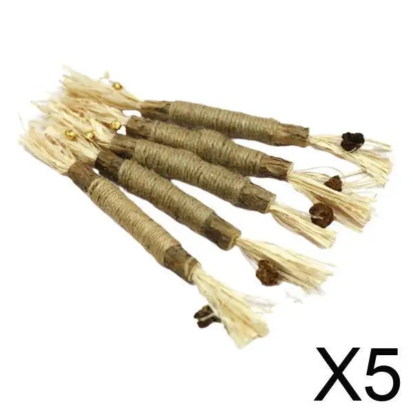 Palillos para masticar con hierba gatera y campanas de limpieza