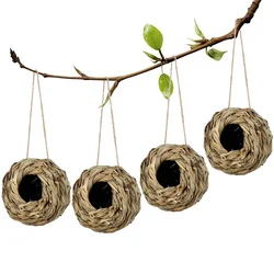 Jaula decorativa para pájaros – Colgante tejida para loros exóticos