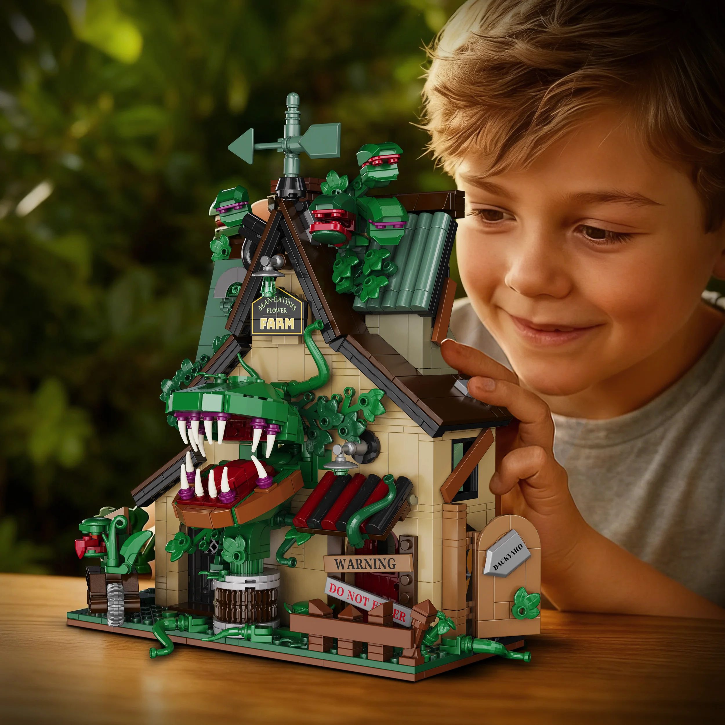 Bloques de construcción granja de plantas carnívoras para niños - imagen 2