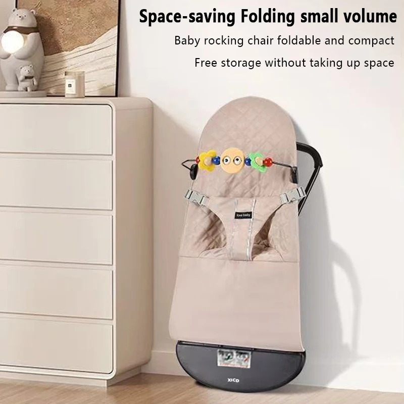 IMBABY Hamaca mecedora plegable para bebé con reclinado regulable - imagen 3