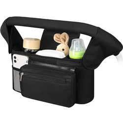 Bolsa de pañales impermeable para carrito con correa desmontable