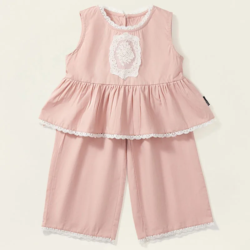 Conjunto de verano para bebé: camiseta sin mangas y pantalón suelto