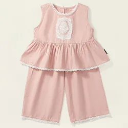 Conjunto de verano para bebé: camiseta sin mangas y pantalón suelto