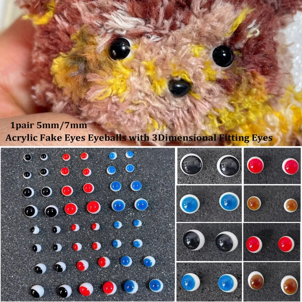 Ojos acrílicos 3D para BJD con ajuste de manualidades - imagen 4
