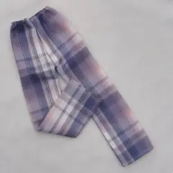 Pantalones de cuadros para muñecas BJD, estilo princesa DIY confección